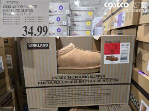 KIRKLAND SIGNATURE SHEARLING SLIPPER UNISEX SIZES 5 - 12