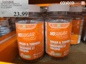 NO SUGAR COMPANY GINGER AND TURMERIC 90 GUMMIES