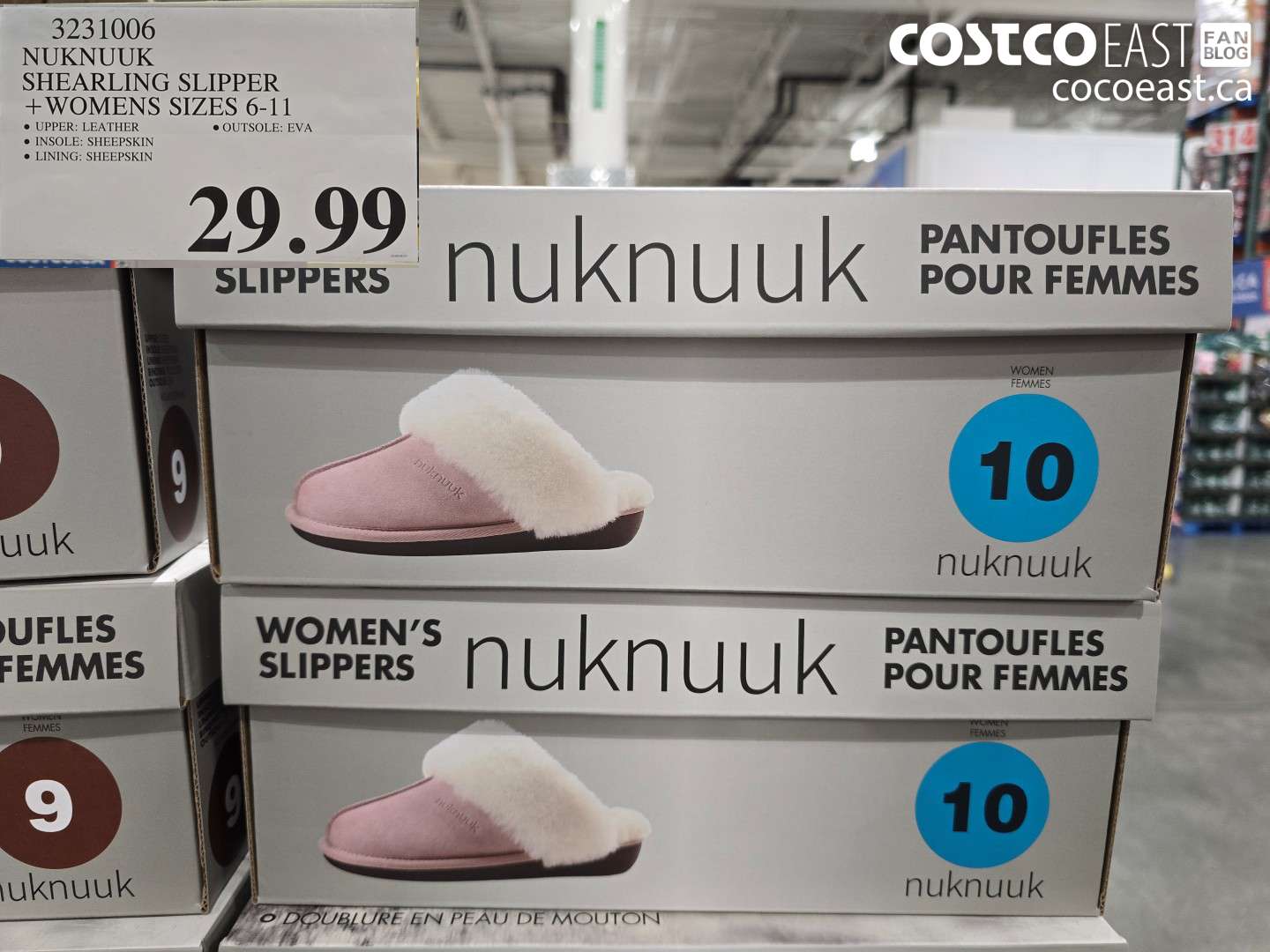 NUKNUUK SHEARLING SLIPPER WOMENS SIZES 6-11