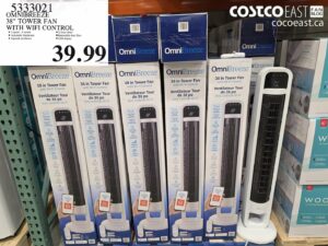 OMNIBREEZE 38" TOWER FAN WITH WIFI CONTROL