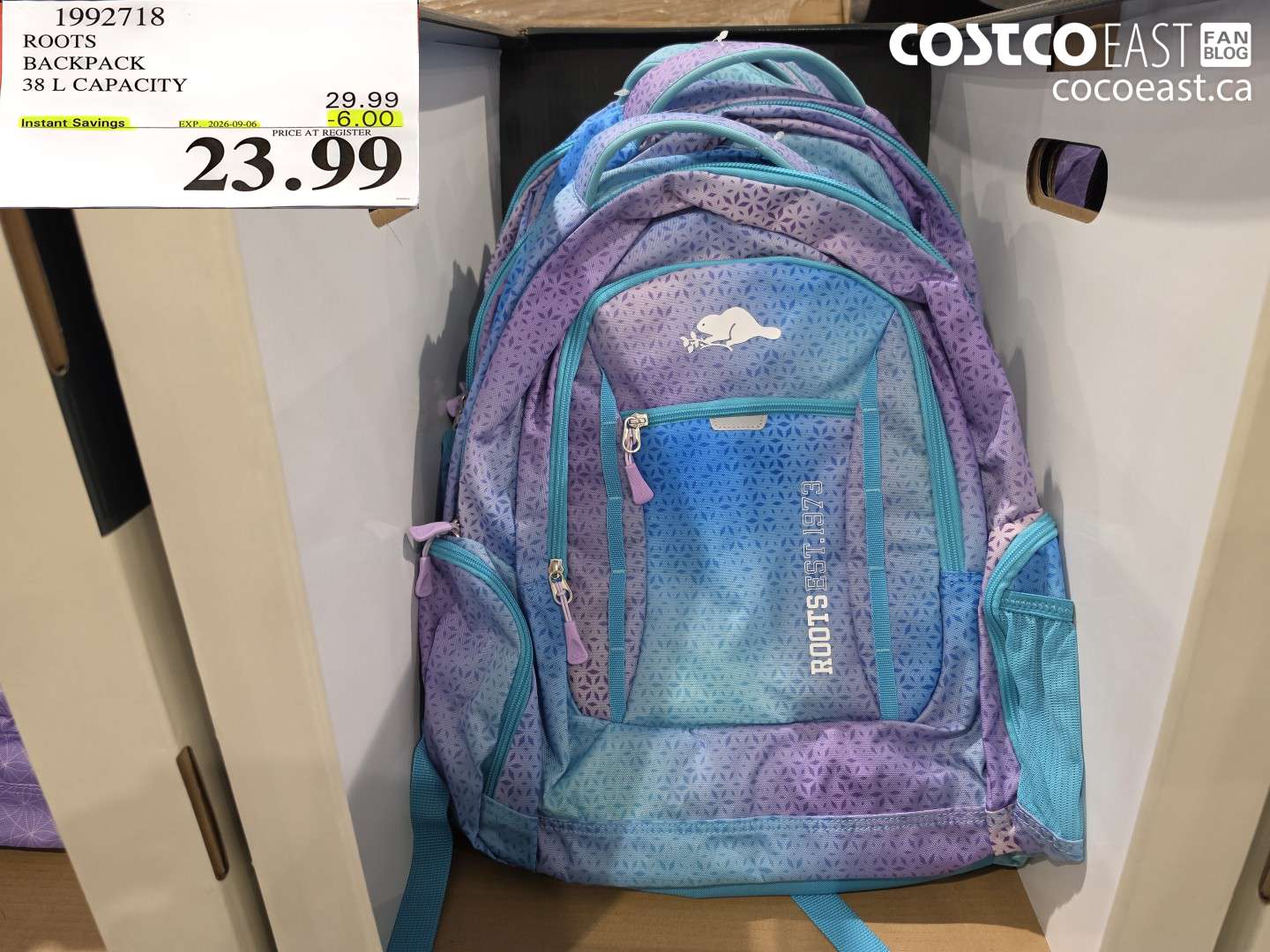 ROOTS BACKPACK 38 L CAPACITY