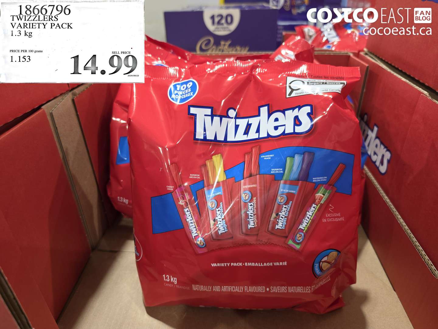 TWIZZLERS VARIETY PACK 1.3 KG