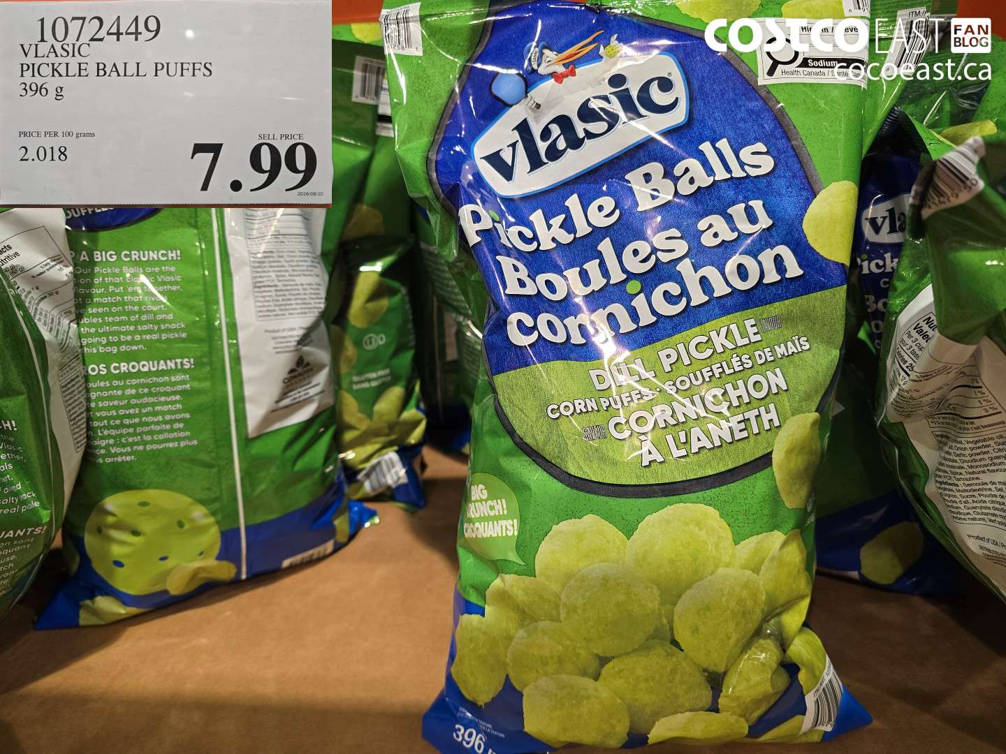 VLASIC PICKLE BALL PUFFS 396 G