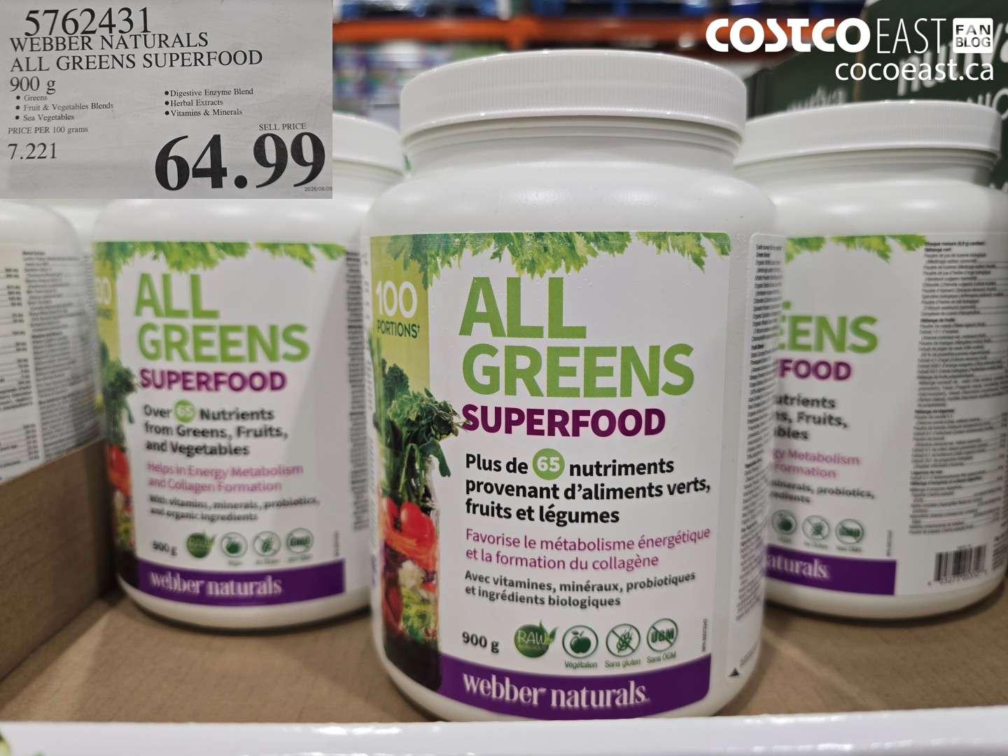 WEBBER NATURALS ALL GREENS SUPERFOOD 900 G