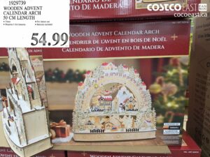 WOODEN ADVENT CALENDAR ARCH 50 CM LENGTH