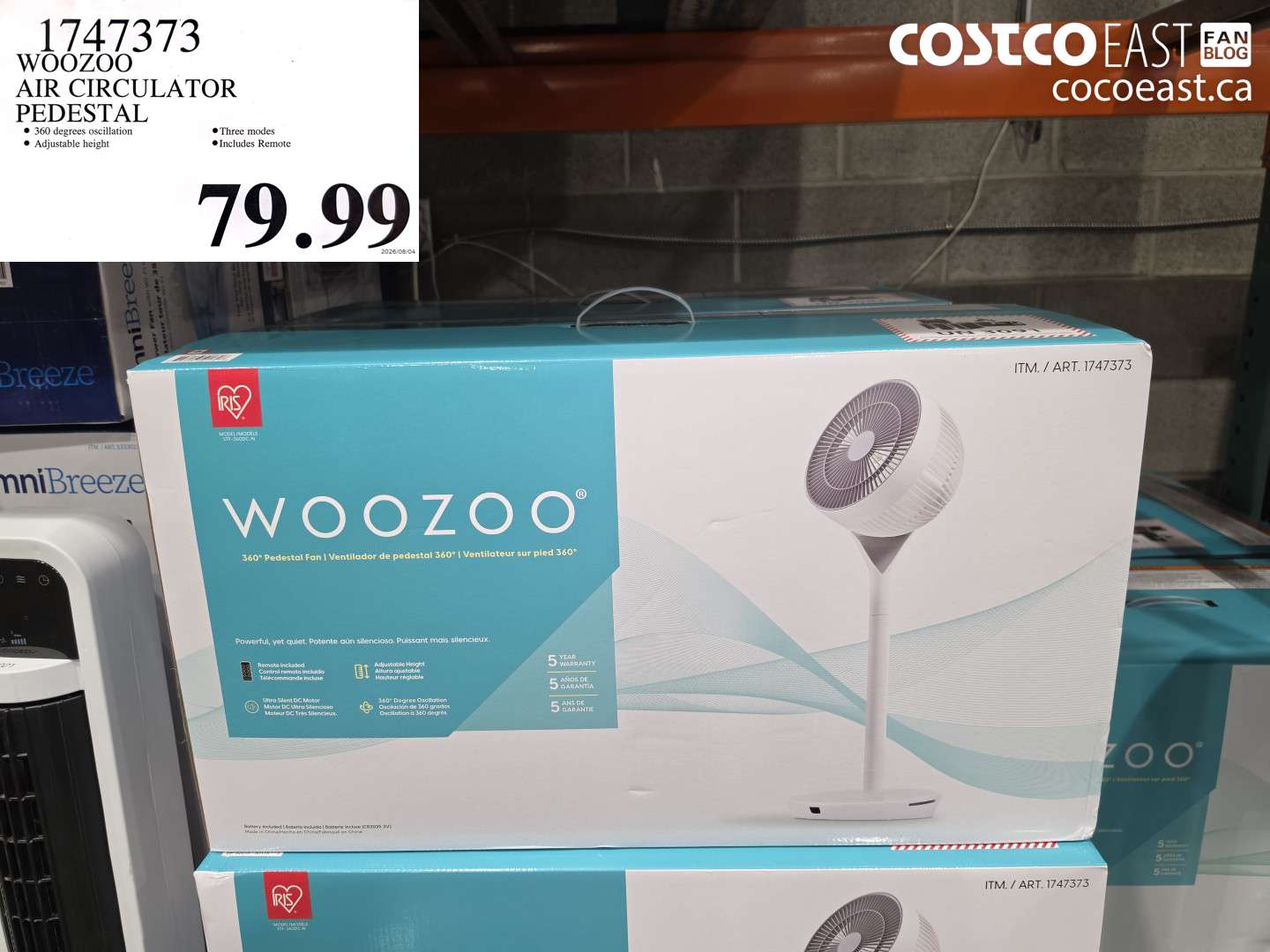 WOOZOO AIR CIRCULATOR PEDESTAL