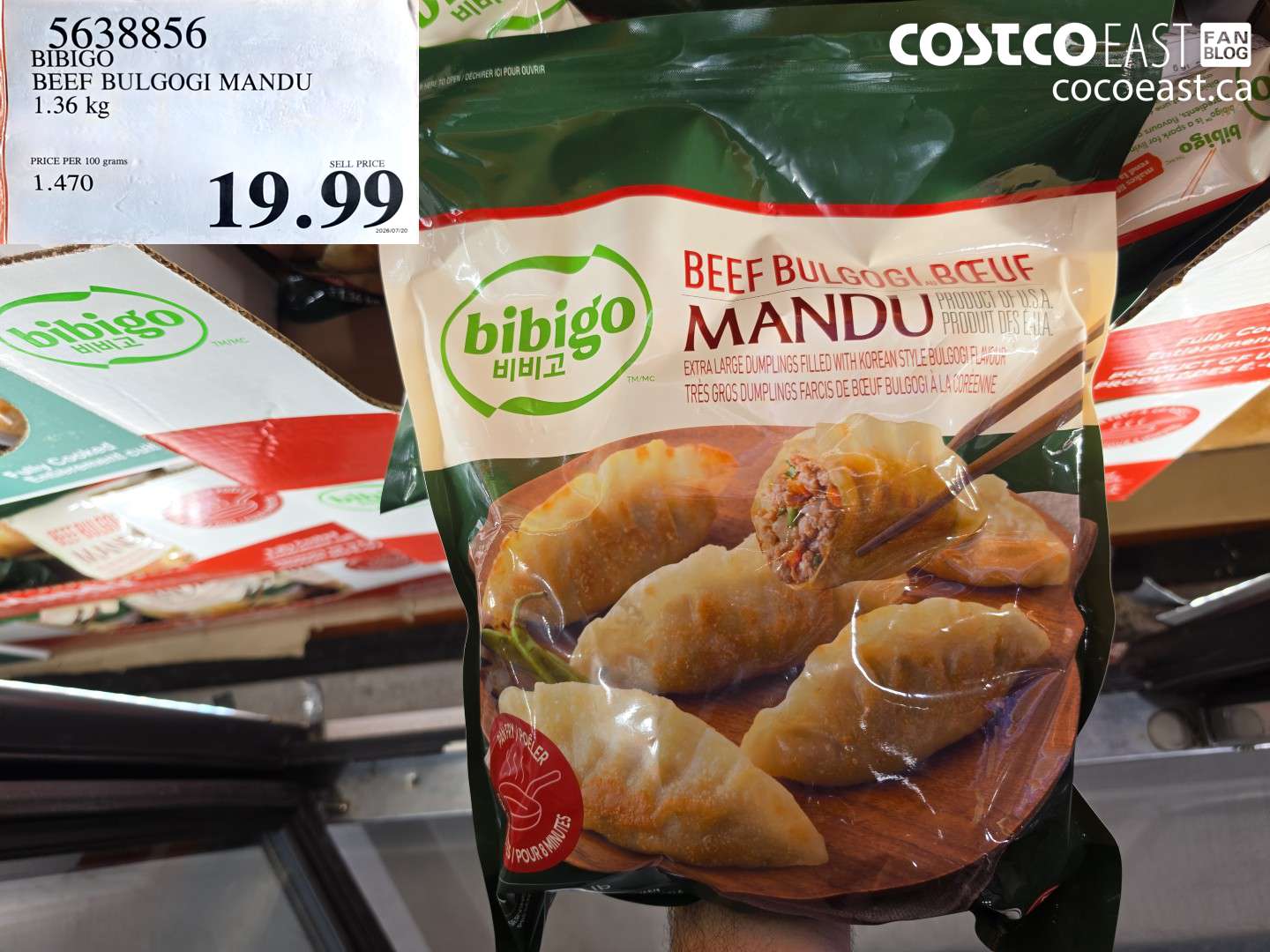 BIBIGO BEEF BULGOGI MANDU 1.36 KG