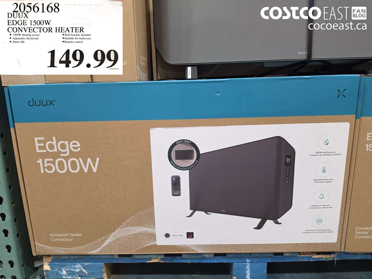DUUX EDGE 1500W CONVECTOR HEATER