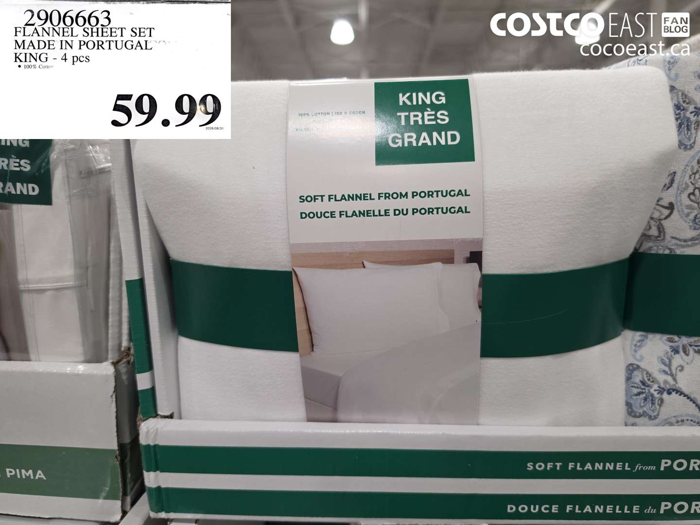 FLANNEL SHEET SET MADE IN PORTUGAL KING - 4 PCS