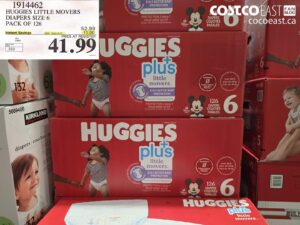 HUGGIES LITTLE MOVERS DIAPERS SIZE 6 PACK OF 126