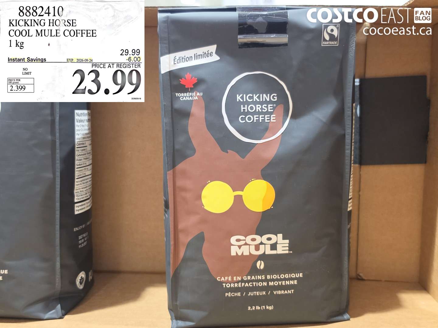 KICKING HORSE COOL MULE COFFEE 1 KG