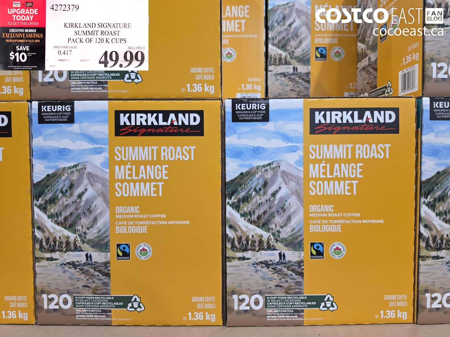 KIRKLAND SIGNATURE SUMMIT ROAST PACK OF 120 K CUPS