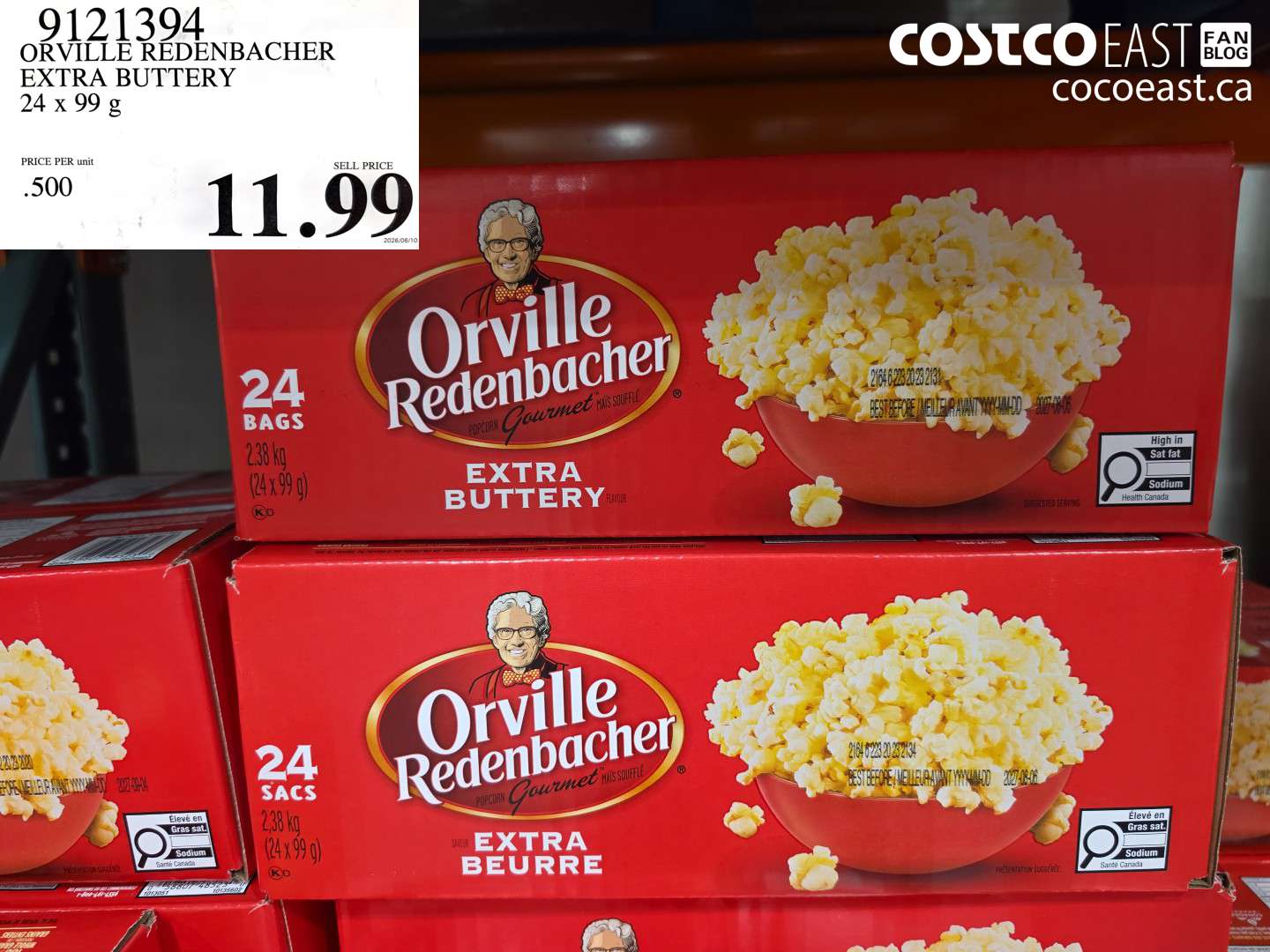 ORVILLE REDENBACHER EXTRA BUTTERY 24 X 99 G