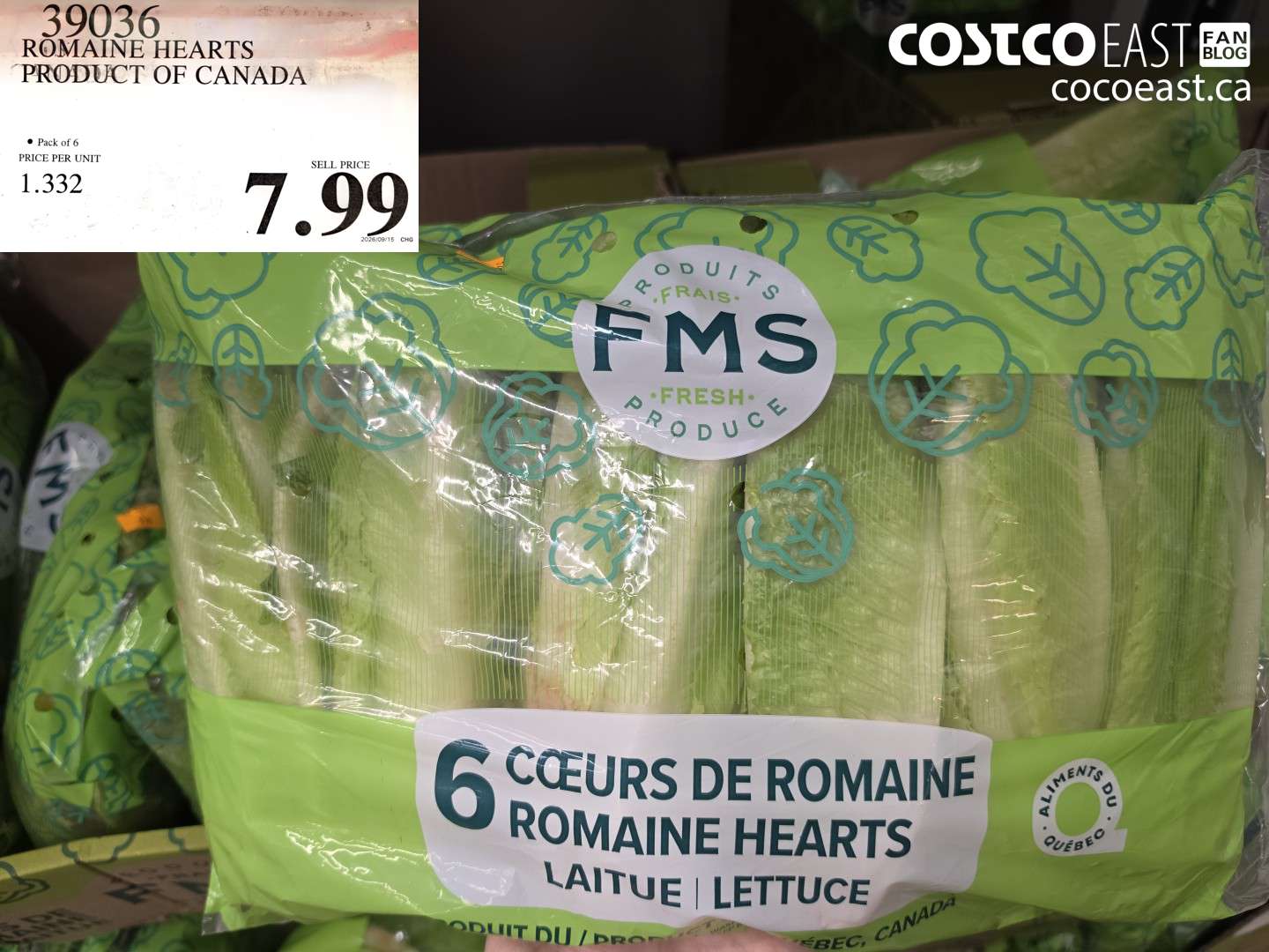 ROMAINE HEARTS PRODUCT OF CANADA