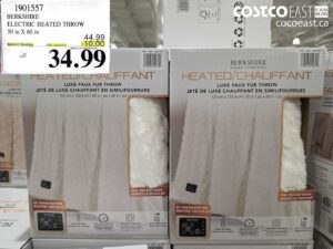 1901557 BERKSHIRE ELECTRIC HEATED THROW 50 IN X 60 IN ($10.00 INSTANT SAVINGS EXPIRES ON 2026-10-25) $34.99