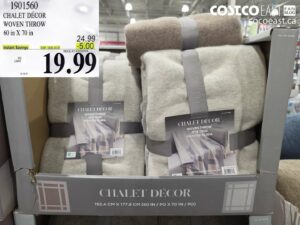 1901560 CHALET DÉCOR WOVEN THROW 60 IN X 70 IN ($5.00 INSTANT SAVINGS EXPIRES ON 2026-10-25) $19.99