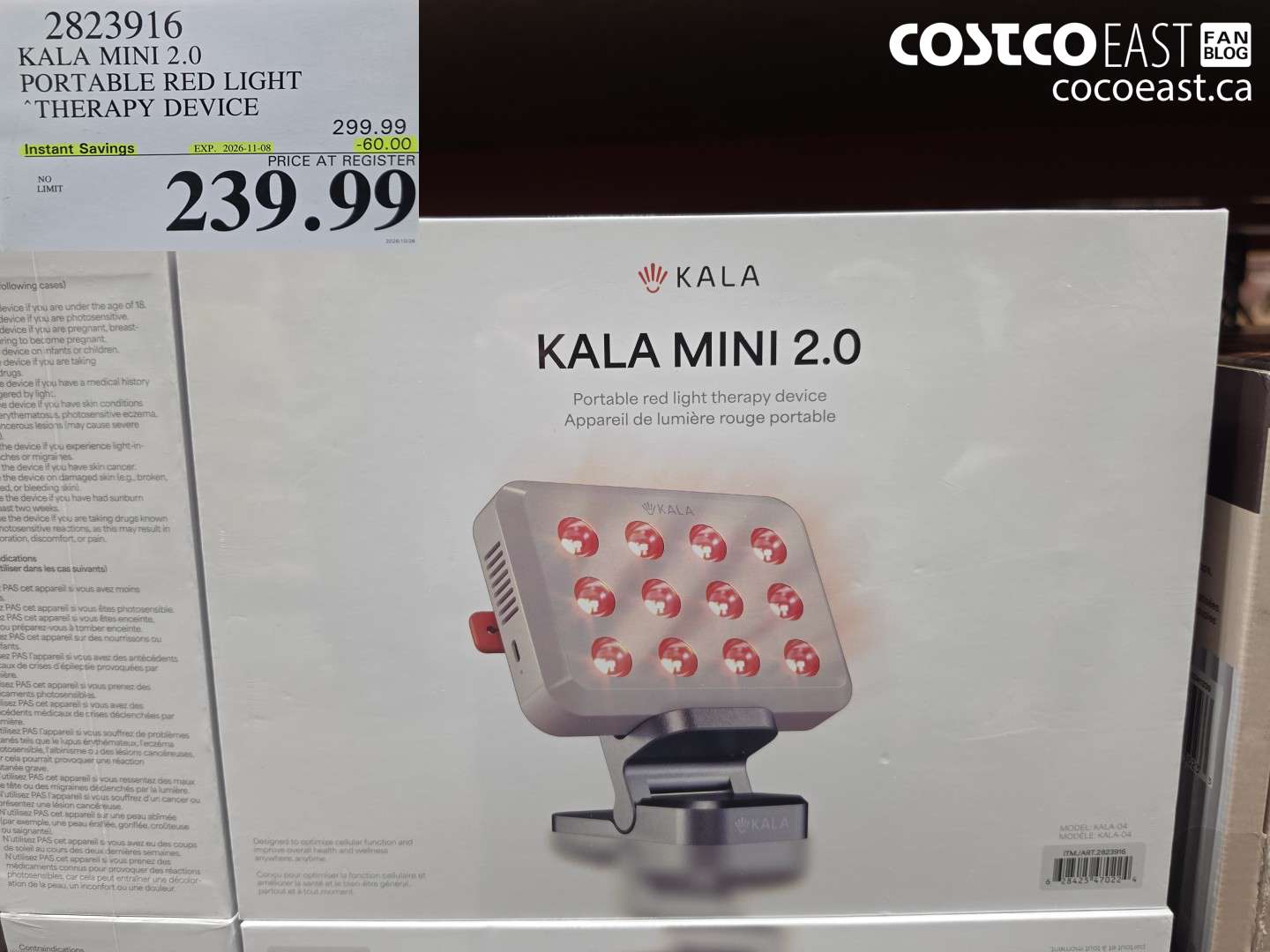 KALA MINI 2.0 PORTABLE RED LIGHT THERAPY DEVICE