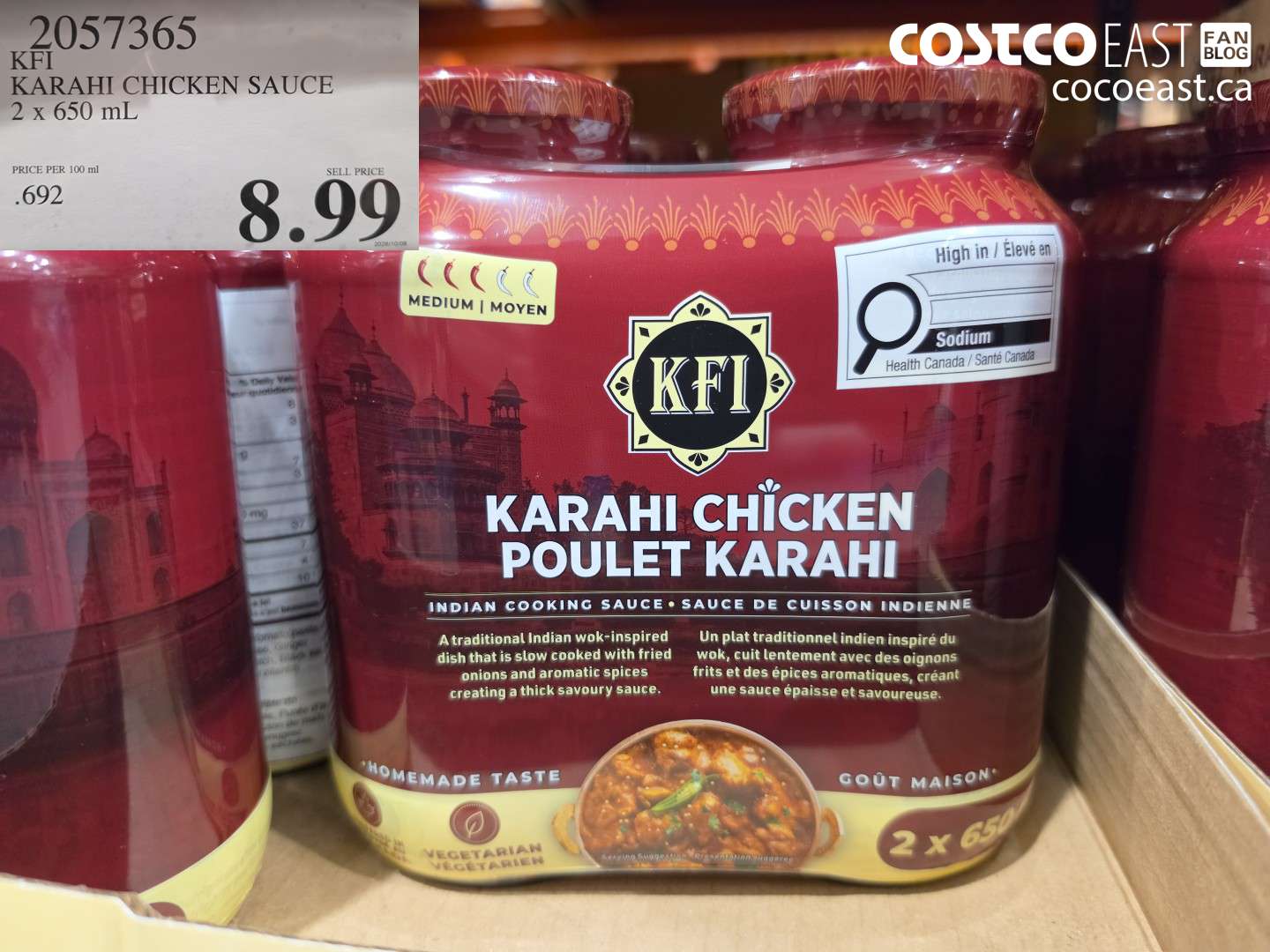 KFI KARAHI CHICKEN SAUCE 2 X 650 ML