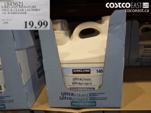 1845621 KIRKLAND SIGNATURE FREE & CLEAR LAUNDRY 146 WASHLOADS $19.99