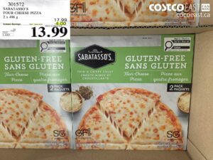 SABATASSO'S FOUR CHEESE PIZZA 2 X 496 G
